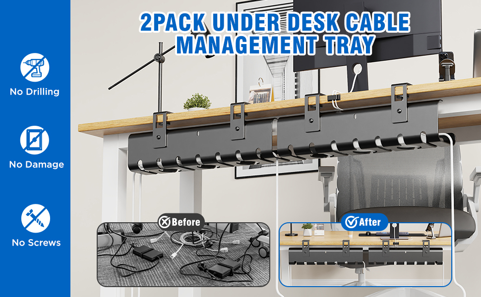 cable management under desk
