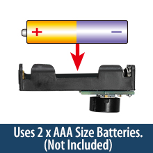 Insert 2 AAA batteries