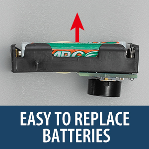 easy to replace batteries