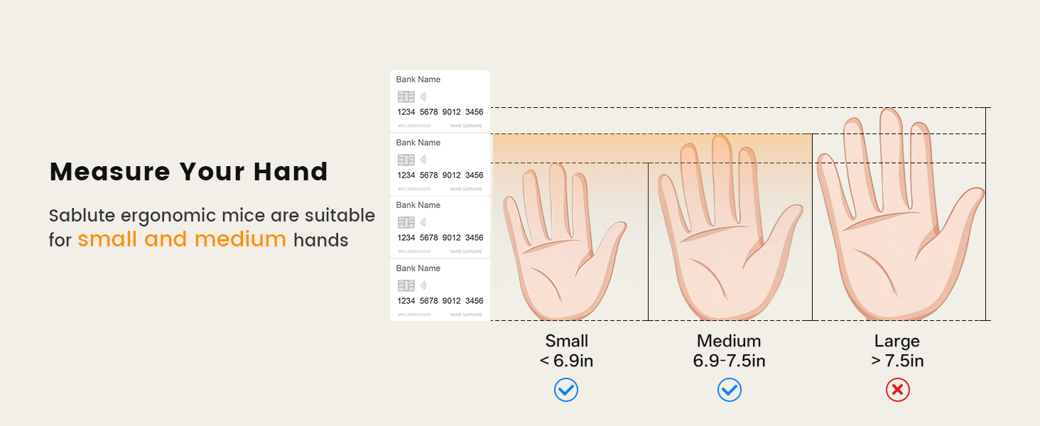 small and medium hands