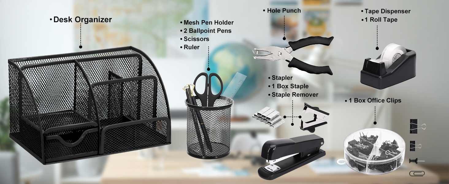 13-in-1 Office Desk Organizer Set