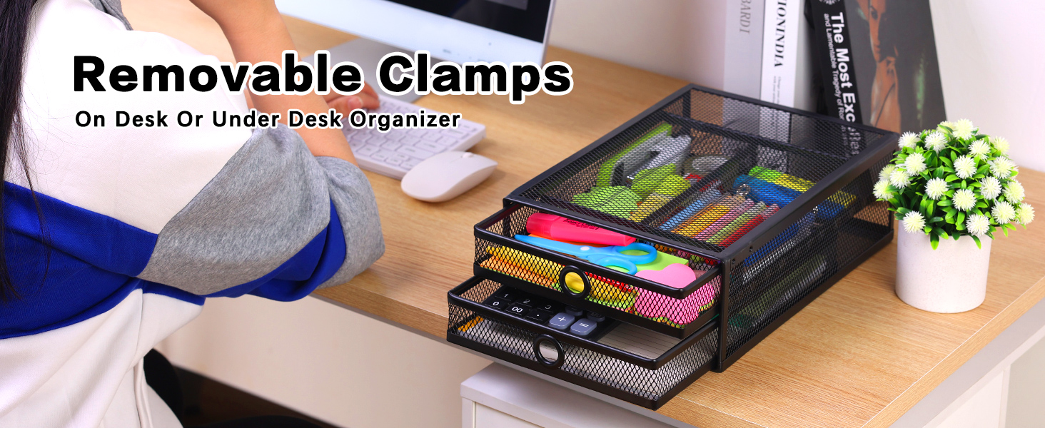 office desk file storage of holding documents, pen holders, papers, letters, and A4 files