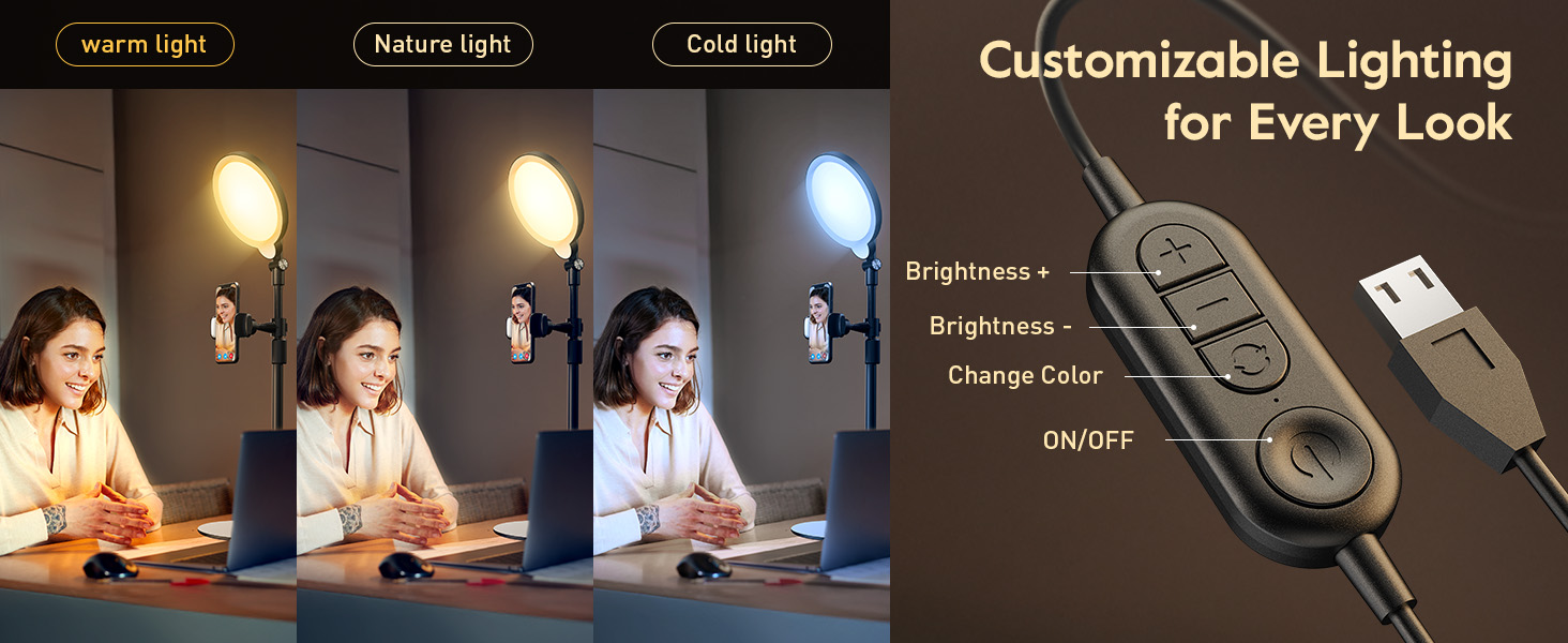 ring light with 30 lighting modes