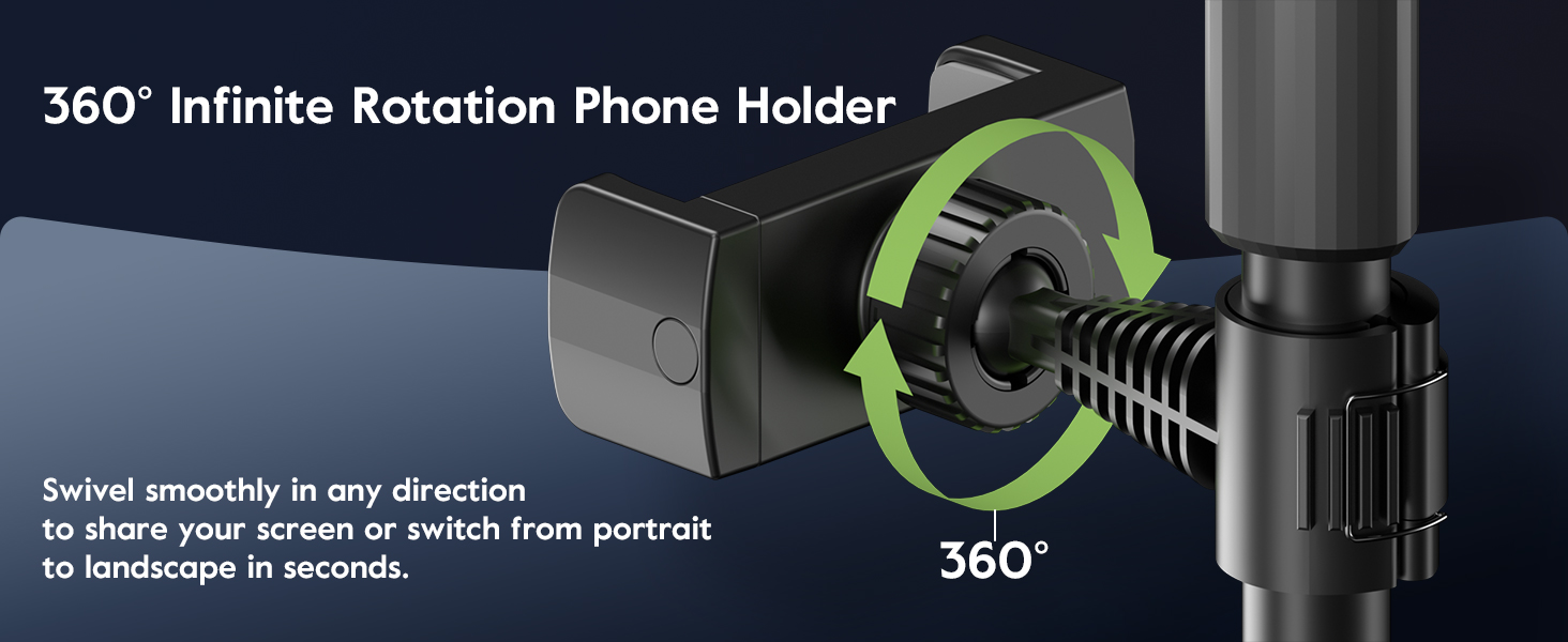 Ring Light with Rotation Phone Holder