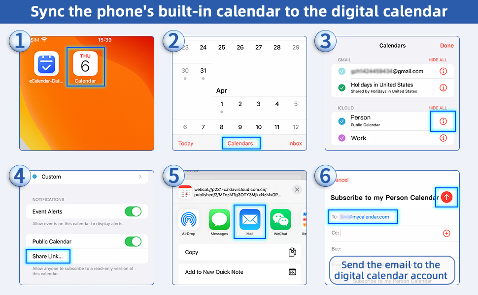 large digital calendar