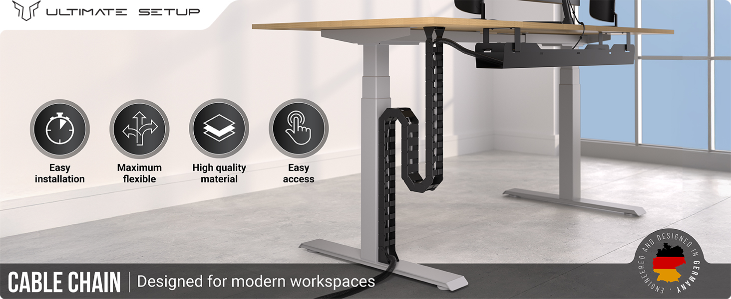 vertebrae cable management under desk